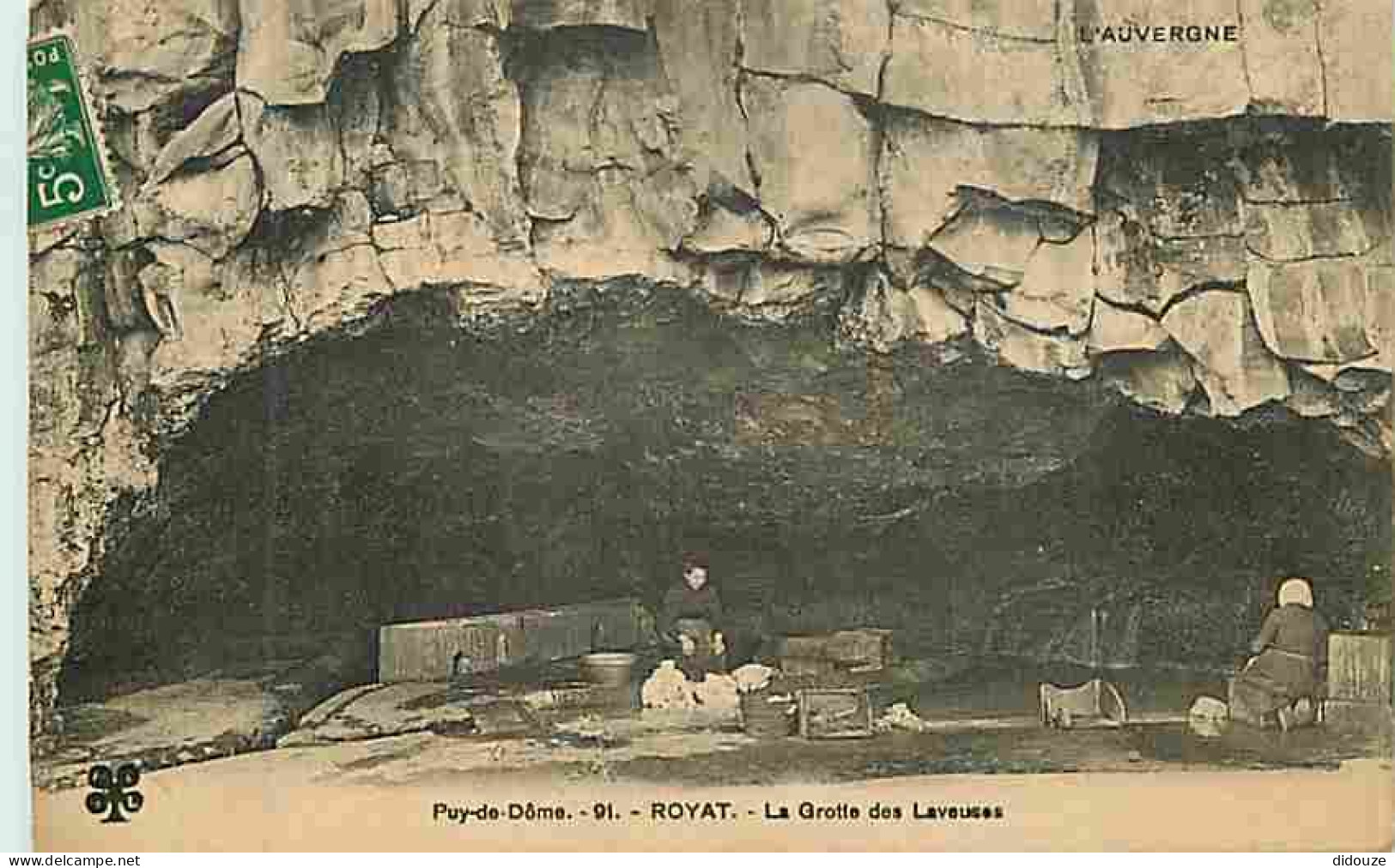 63 - Royat - La Grotte Des Laveuses - Animée - CPA - Voir Scans Recto-Verso - Royat