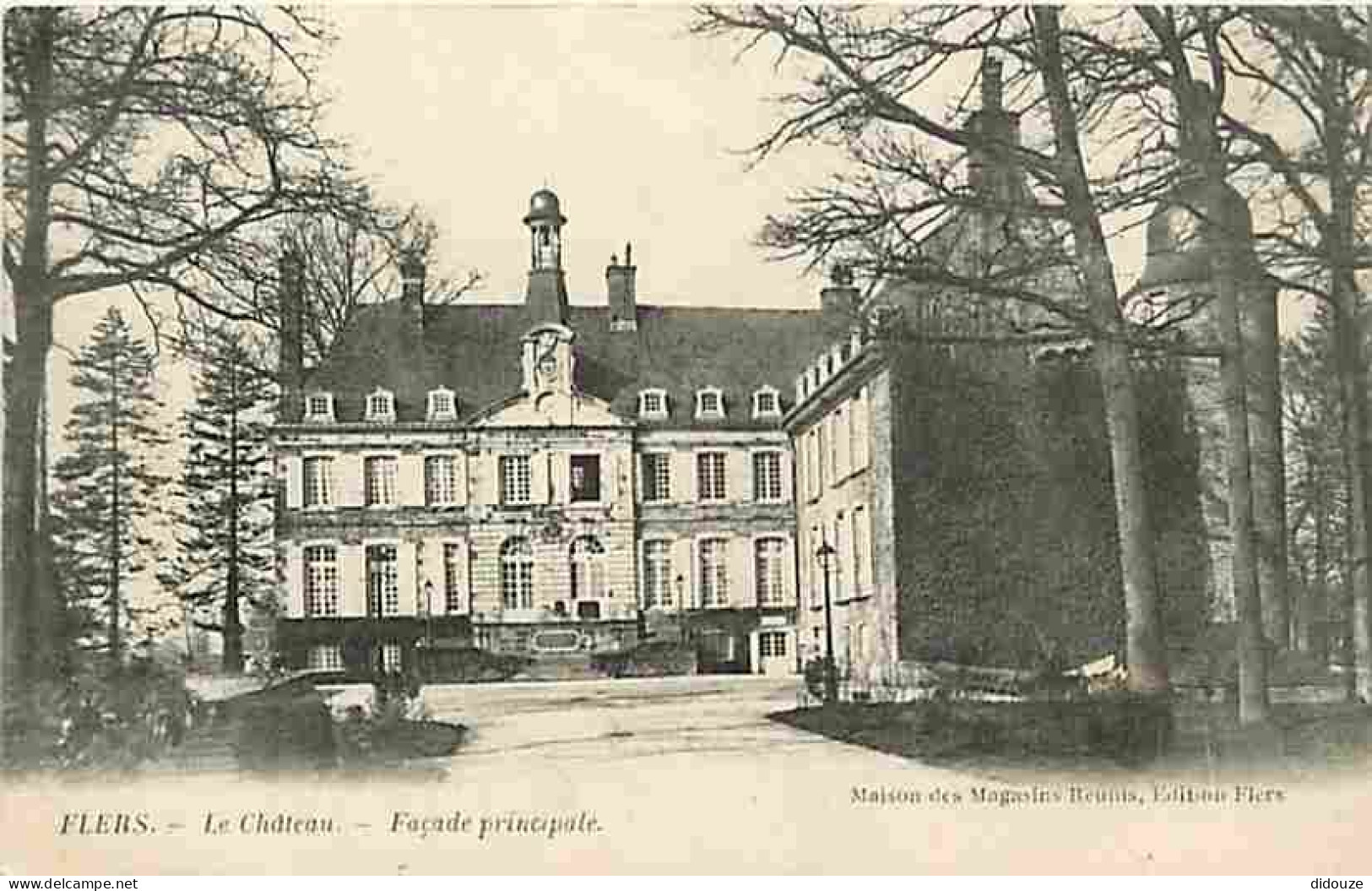 61 - Flers - Le Château - Façade Principale - CPA - Voir Scans Recto-Verso - Flers