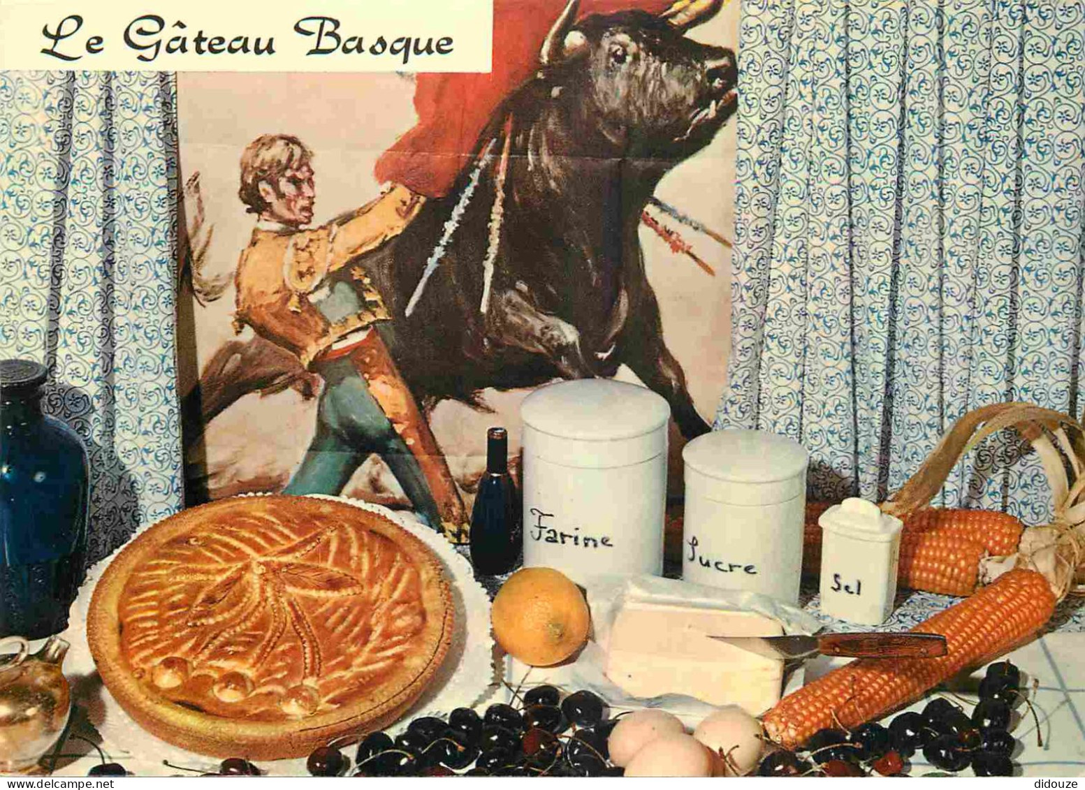 Recettes De Cuisine - Gateau Basque - Gastronomie - CPM - Voir Scans Recto-Verso - Recettes (cuisine)