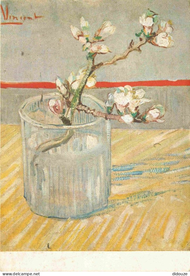 Art - Peinture - Vincent Van Gogh - Tige Fleurie D'amandiers - CPM - Voir Scans Recto-Verso - Pintura & Cuadros