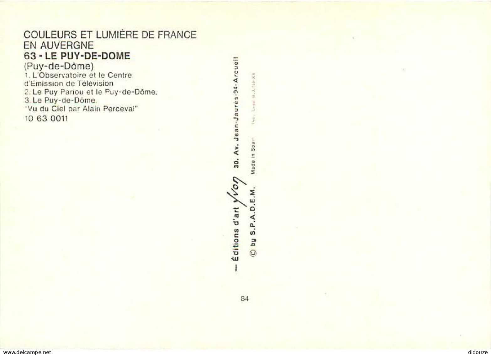 63 - Le Puy De Dome - Multivues - Blasons - CPM - Carte Neuve - Voir Scans Recto-Verso - Autres & Non Classés