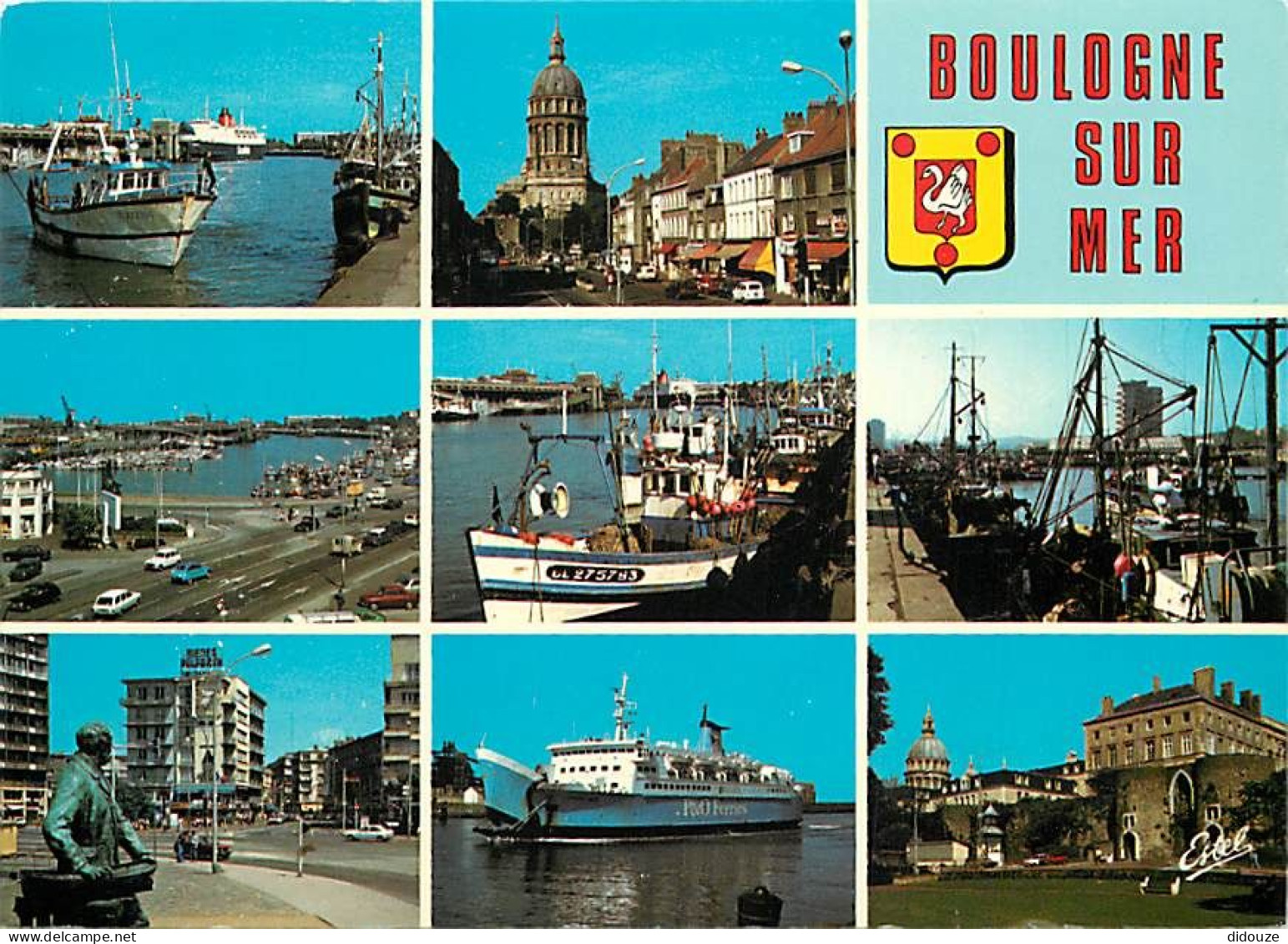 62 - Boulogne Sur Mer - Multivues - Bateaux - Car Ferry P&O Ferries - Blasons - CPM - Carte Neuve - Voir Scans Recto-Ver - Boulogne Sur Mer