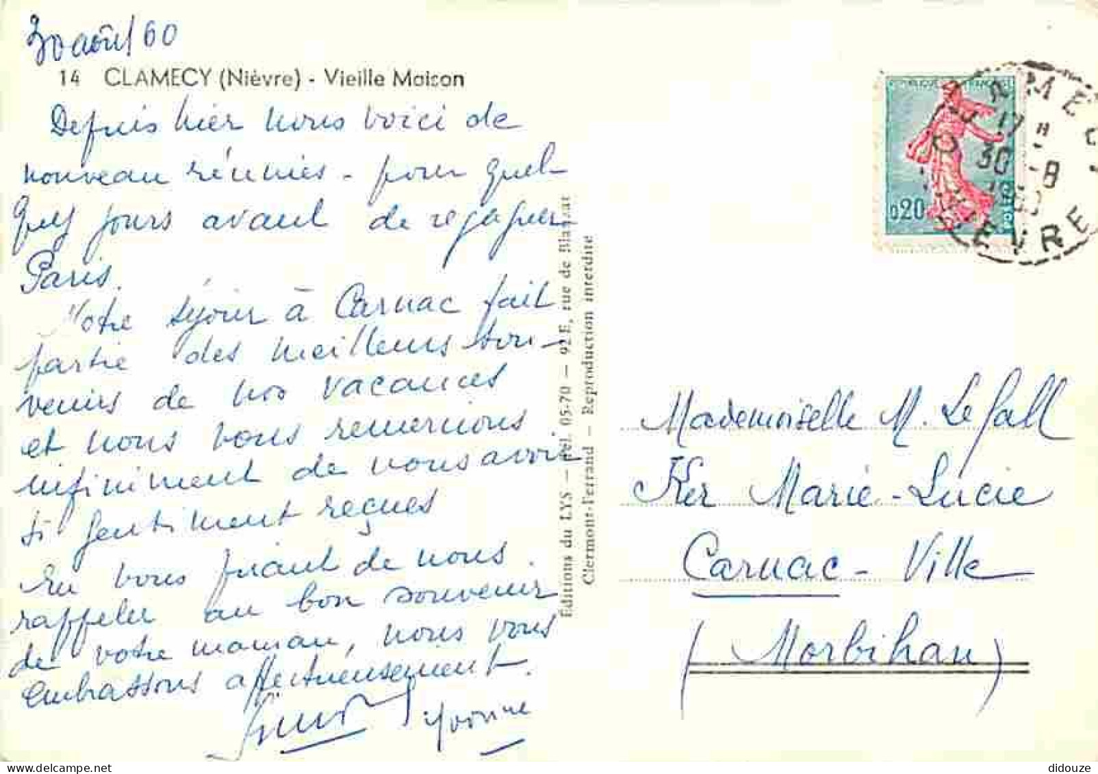 58 - Clamecy - Vieille Maison - CPM - Voir Scans Recto-Verso - Clamecy