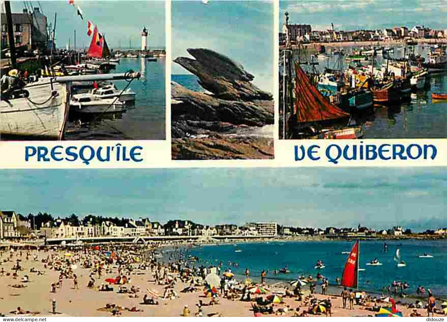 56 - Presqu'Ile De Quiberon - Multivues - Bateaux - Plages - Carte Neuve - CPM - Voir Scans Recto-Verso - Quiberon