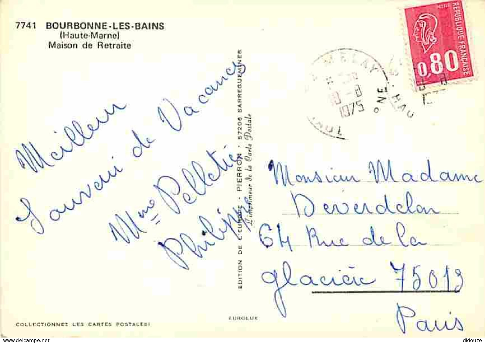 52 - Bourbonne Les Bains - Maison De Retraite - Fleurs - CPM - Voir Scans Recto-Verso - Bourbonne Les Bains