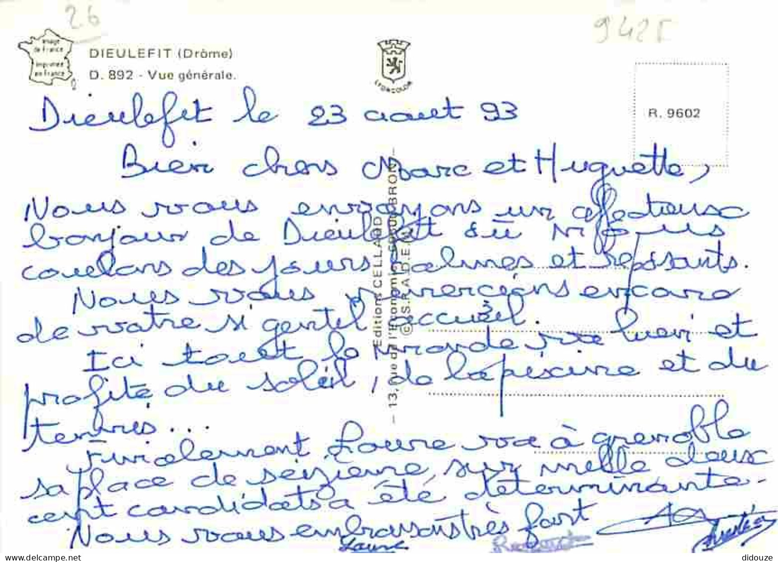 26 - Dieulefit - Vue Générale Aérienne - CPM - Voir Scans Recto-Verso - Dieulefit