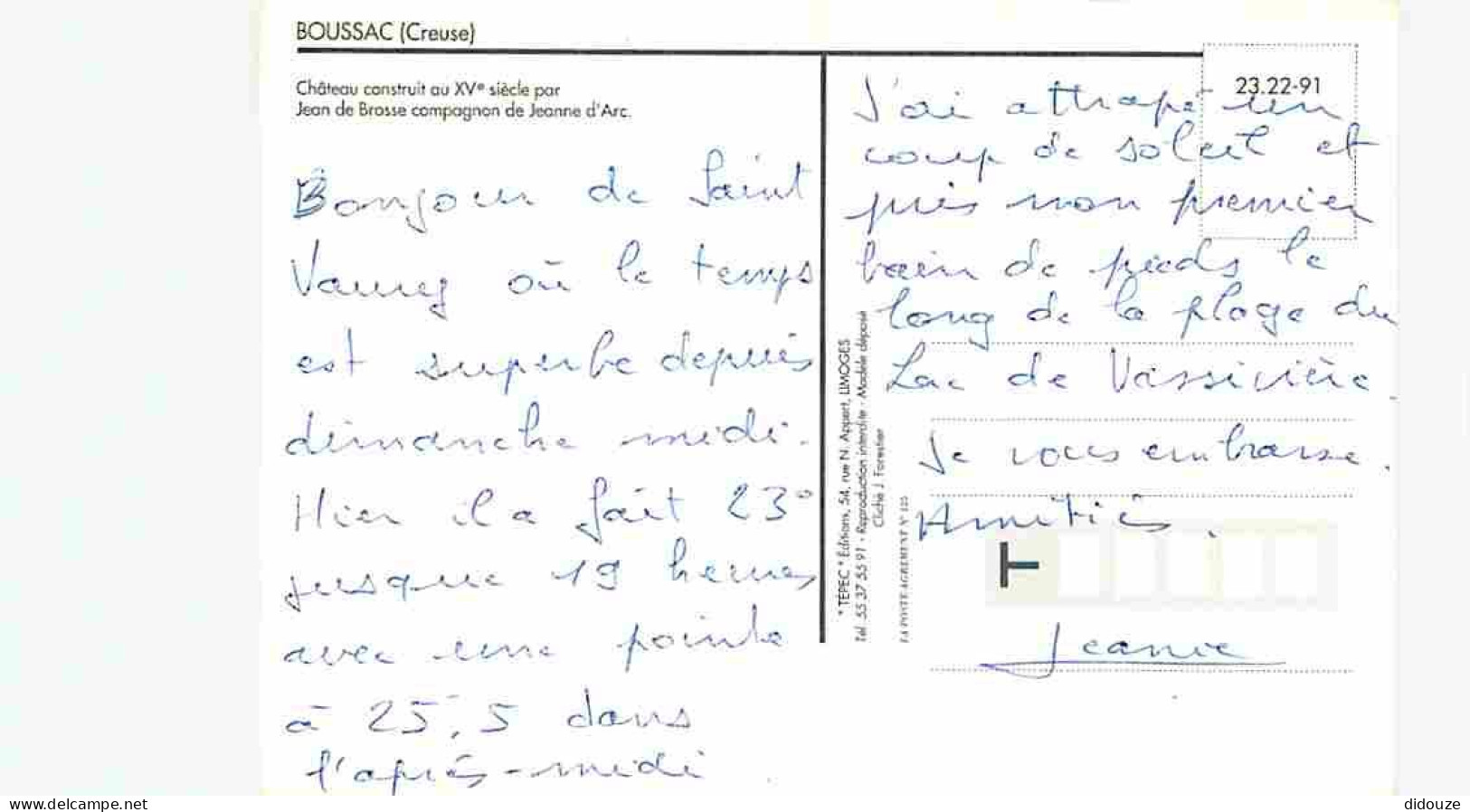 23 - Boussac - Le Château - CPM - Voir Scans Recto-Verso - Boussac