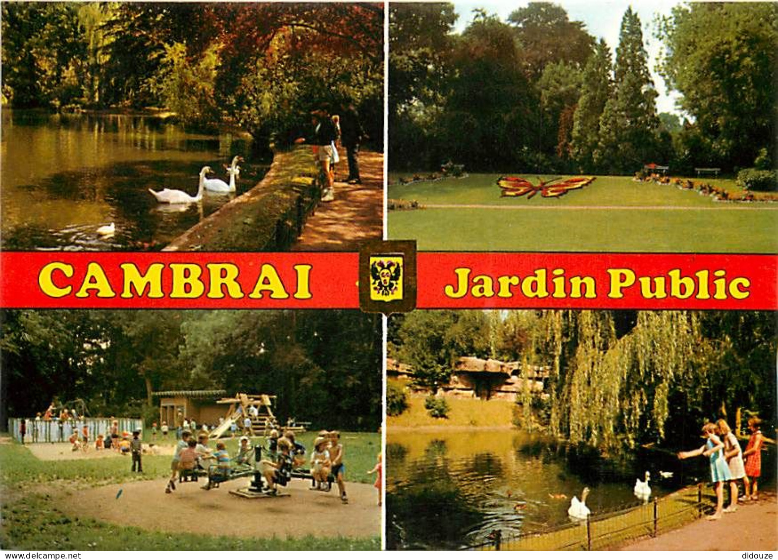 59 - Cambrai - Le Jardin Public - Multivues - CPM - Voir Scans Recto-Verso - Cambrai