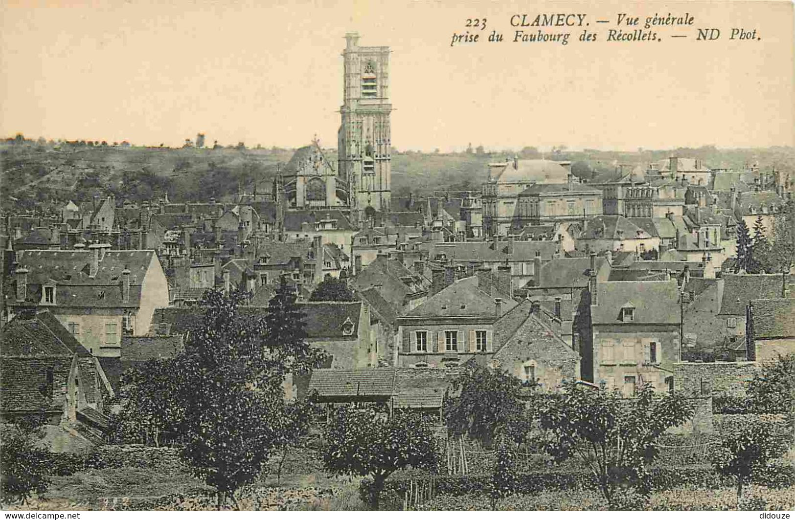 58 - Clamecy - Vue Générale Prise Du Faubourg Des Récollets - CPA - Voir Scans Recto-Verso - Clamecy