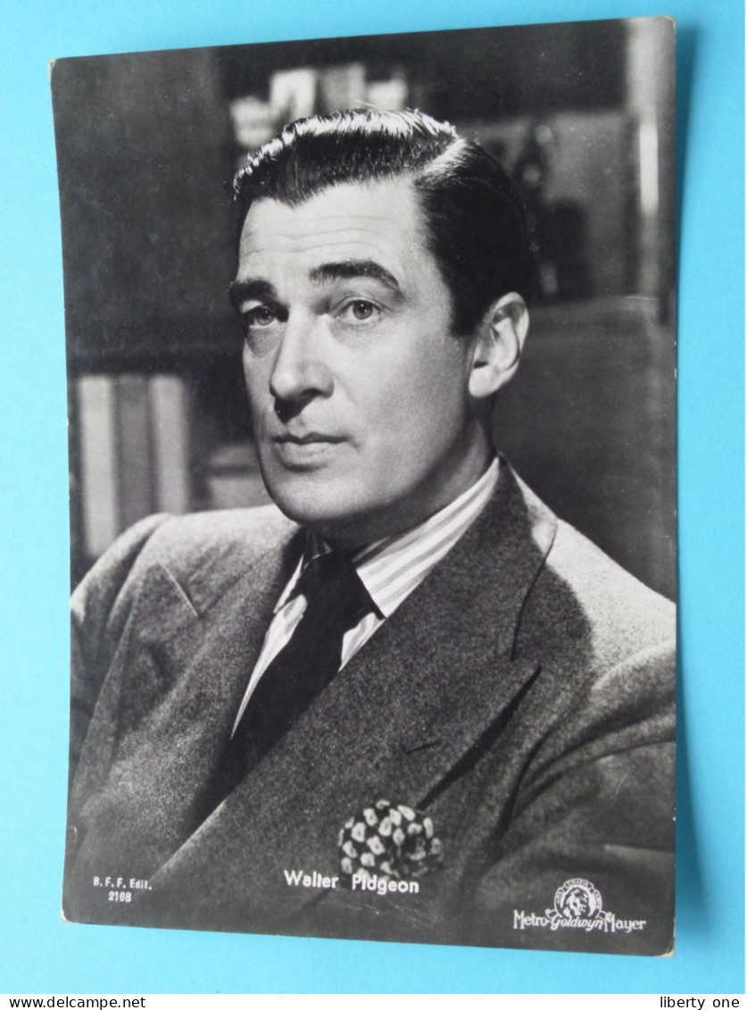 Walter PIDGEON ( Edit.: B.F.F. 2168 / MGM ) Anno 19?? ( Zie / Voir / See SCANS ) Cinéma / Film ! - Artistes