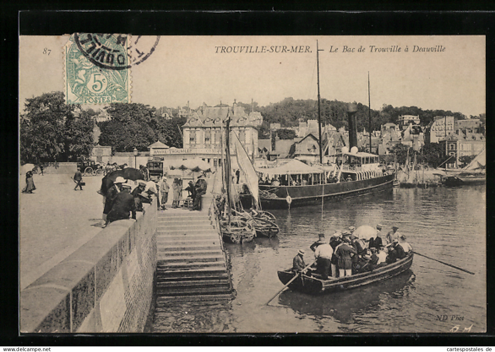 CPA Trouville-sur-Mer, Le Bac De Trouville à Deauville  - Trouville