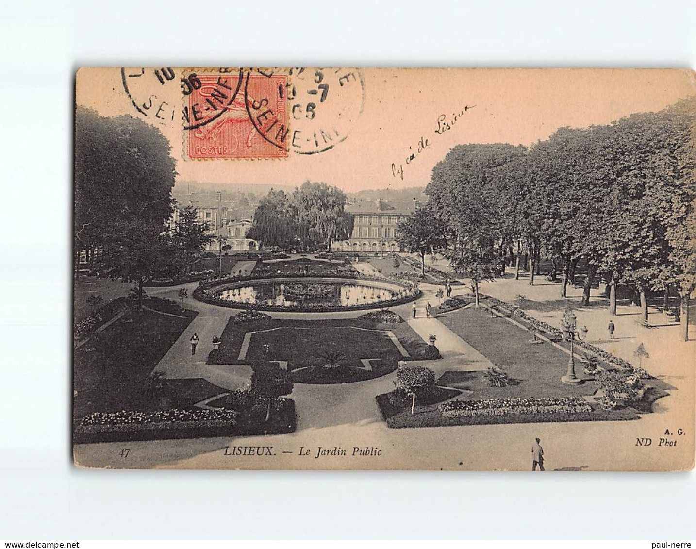 LISIEUX : Le Jardin Public - état - Lisieux