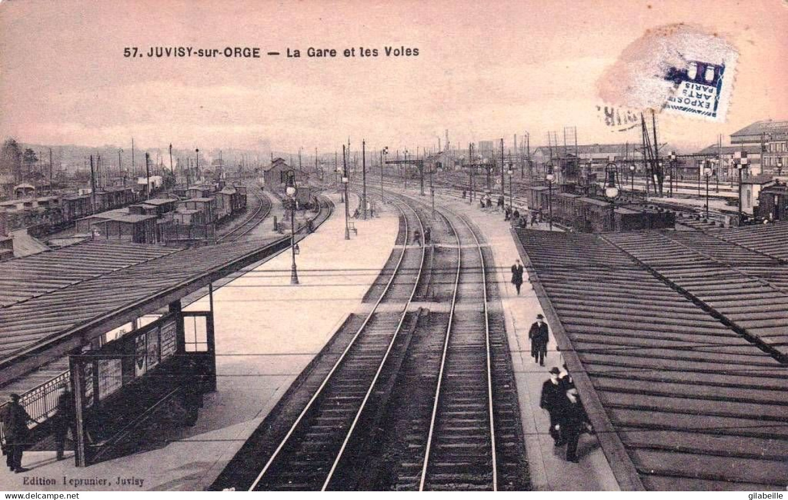 91 - Essonne -  JUVISY Sur ORGE -  La Gare Et Les Voies De Chemin De Fer - Juvisy-sur-Orge
