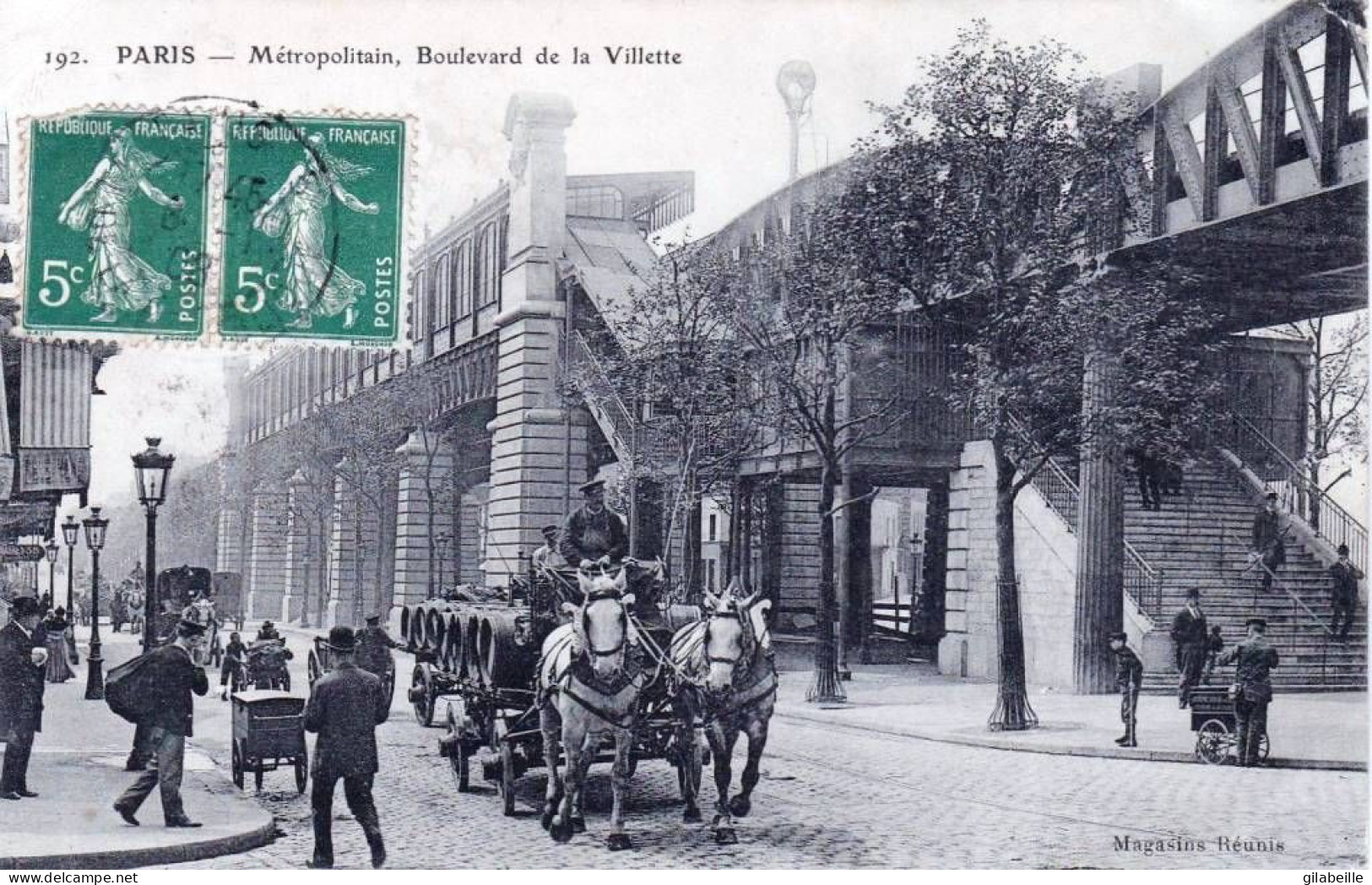 75 -  PARIS  19 -  Metropolitain - Boulevard De La Villette - Paris (19)