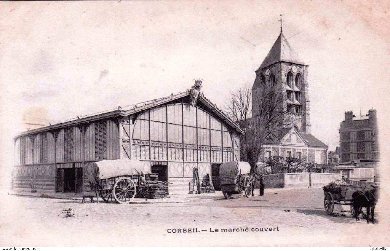 91 - Essonne -  CORBEIL -  Le Marché Couvert - Corbeil Essonnes
