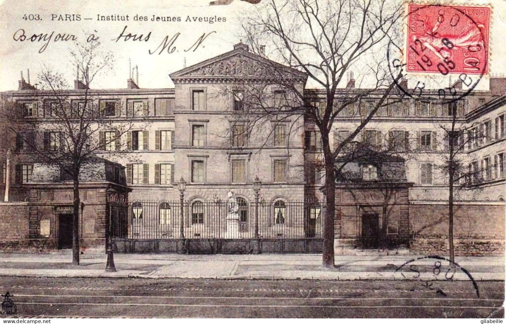 75 - PARIS 07 - Institut Des Jeunes Aveugles - 56 Boulevard Des Invalides - Paris (07)