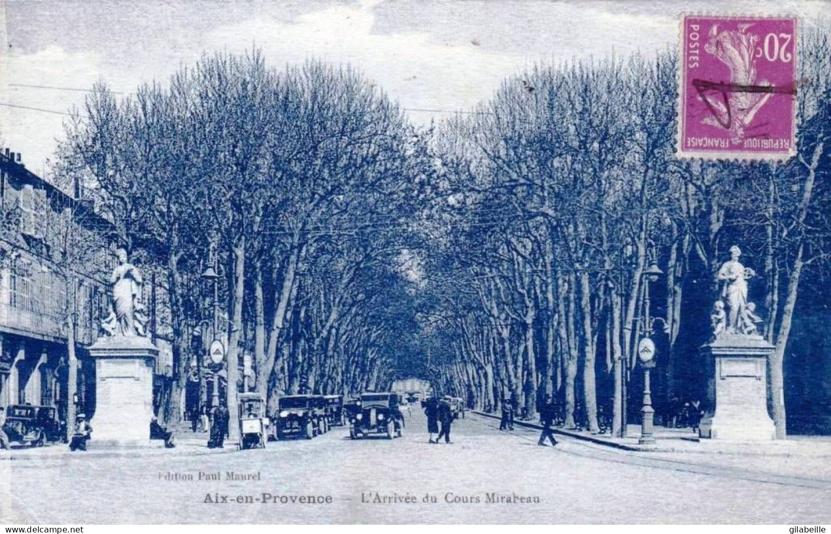 13 - Bouches Du Rhone - AIX En PROVENCE -  L Arrivée Du Cours Mirabeau - Aix En Provence