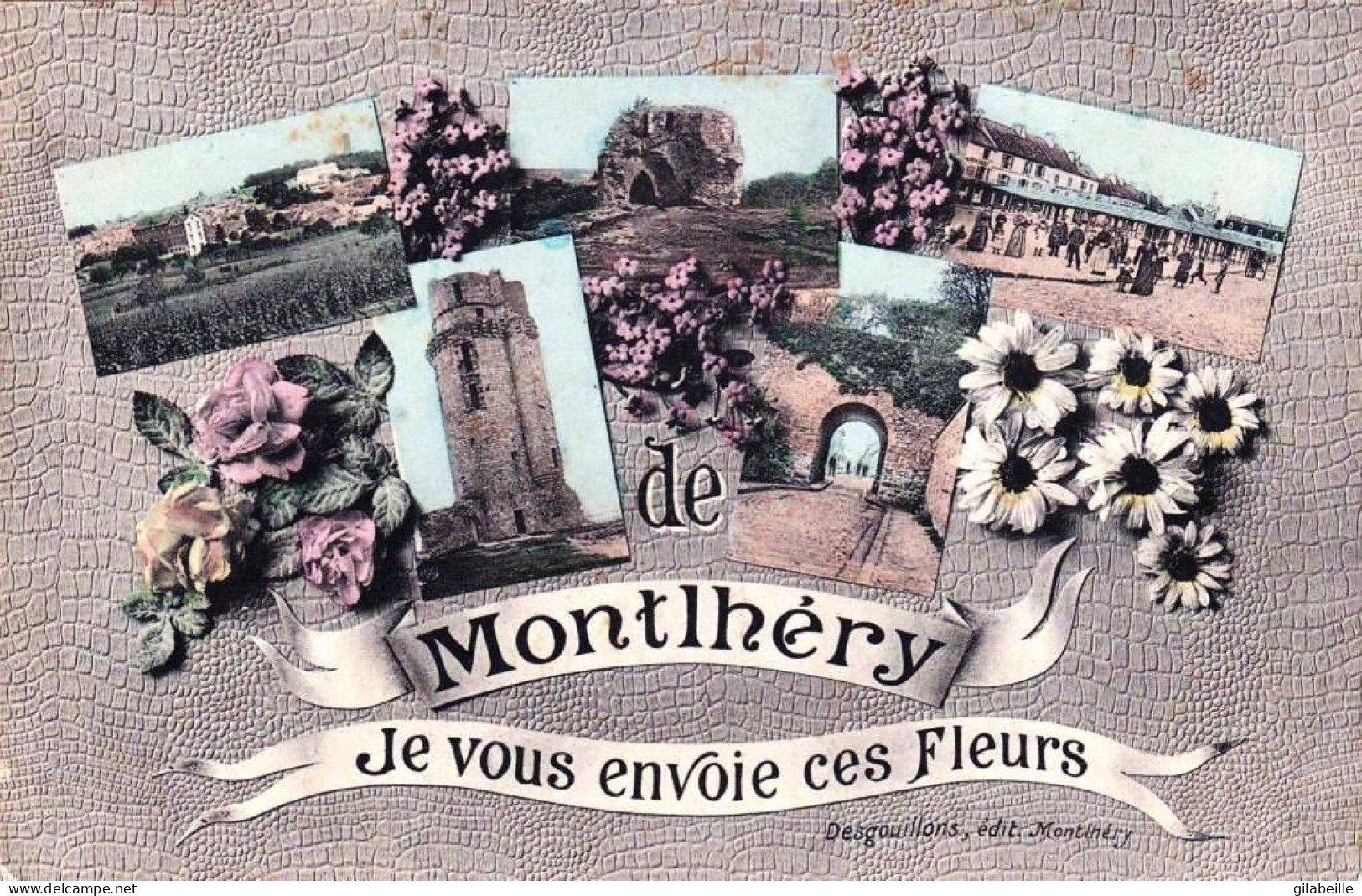 91 - Essonne -  De MONTLHERY Je Vous Envoie Ces Fleurs - Montlhery