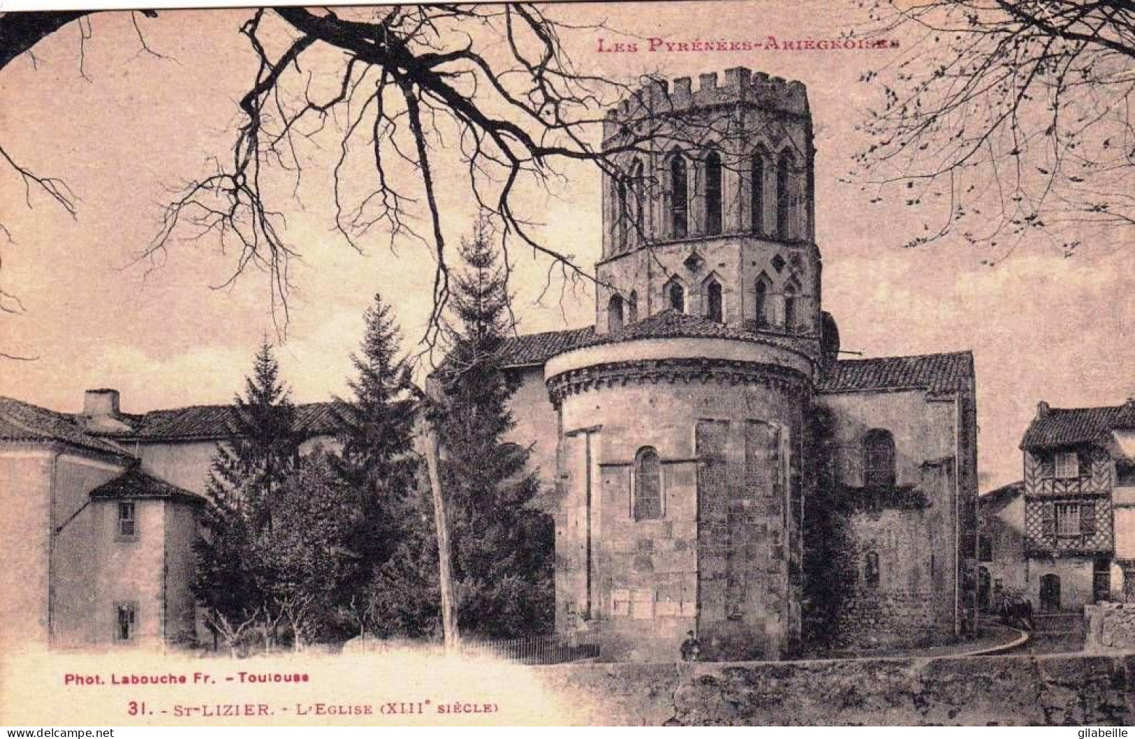 09 - Ariege - SAINT LIZIER -  L église Du XIII° Siecle - Andere & Zonder Classificatie