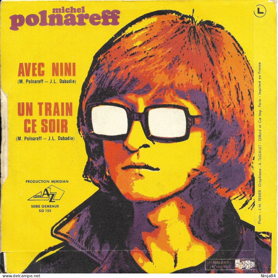 SP 45 RPM (7") Michel Polnareff  "  Un Train Ce Soir  " - Andere - Franstalig