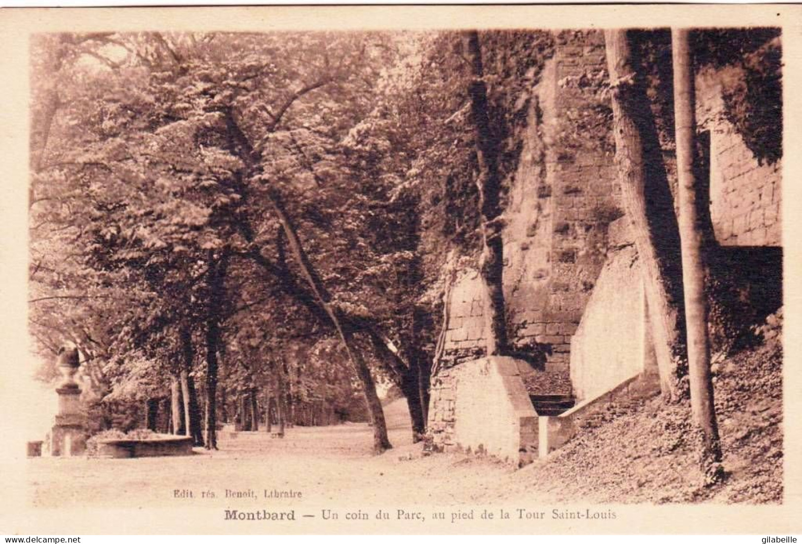 21 - Cote D Or -  MONTBARD -  Un Coin Du Parc Au Pied De La Tour Saint Louis - Montbard