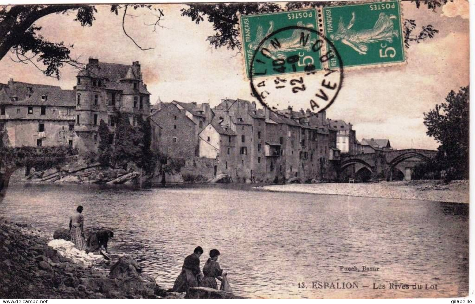 12 - Aveyron -  ESPALION -  Les Rives Du Lot - Lavandieres - Espalion