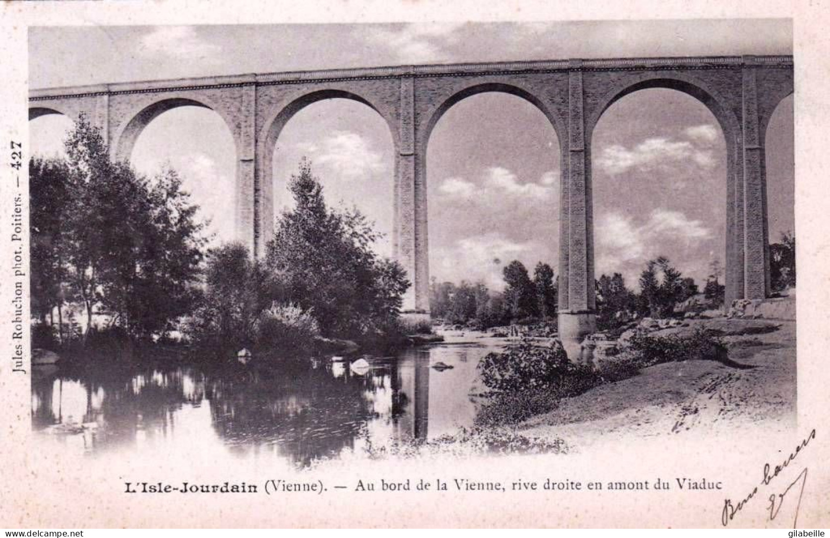 86 - Vienne -  L ISLE JOURDAIN - Au Bord De La Vienne - Rive Droite En Amont Du Viaduc - L'Isle Jourdain