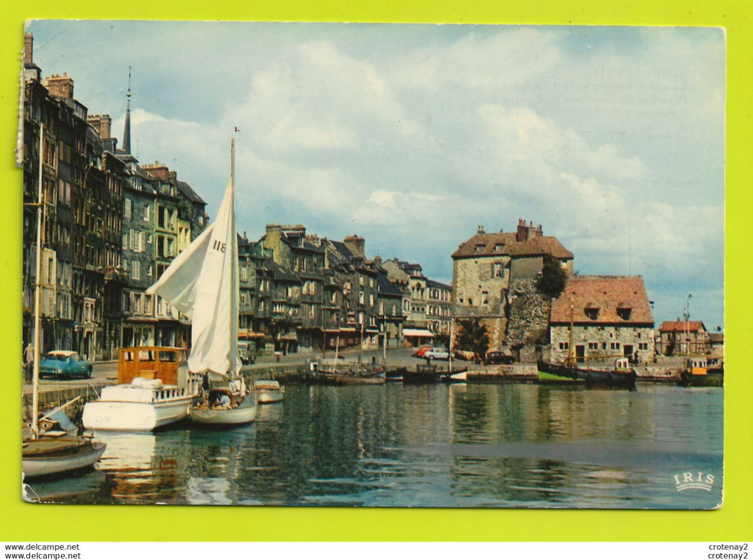 14 HONFLEUR N°1109 Postée De Villerville En 1976 Citroën DS Tube Voilier Yacht - Honfleur