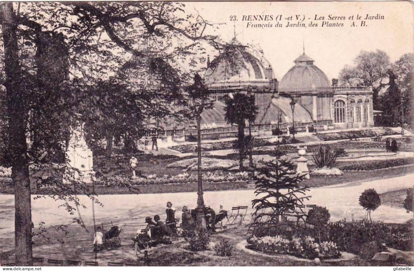 35 - Ille Et Vilaine -   RENNES -   Les Serres Et Le Jardin Francais Du Jardin Des Plantes - Rennes