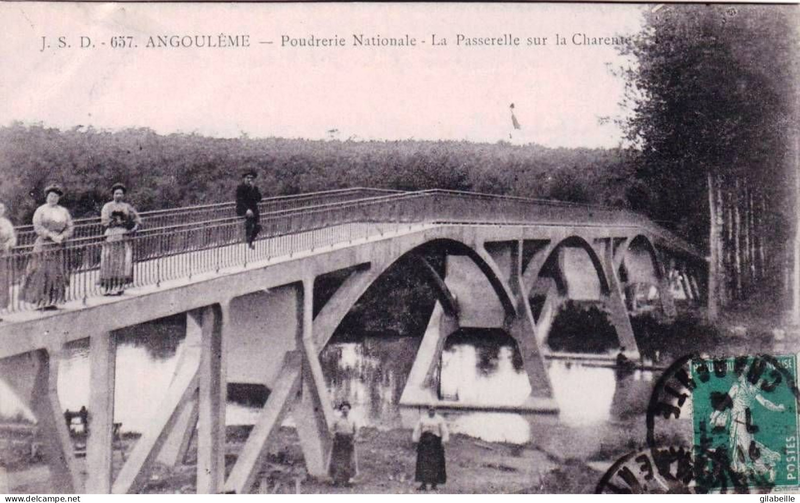 16 - Charente -  ANGOULEME - Poudrerie Nationale - La Passerelle Sur La Charente - Angouleme