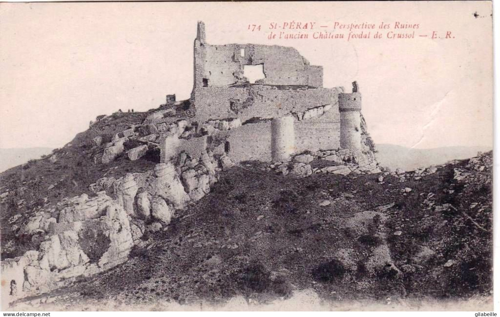 07 -  Ardeche - SAINT PERAY - Perspective De L Ancien Chateau Feodal De Crussol - Saint Péray