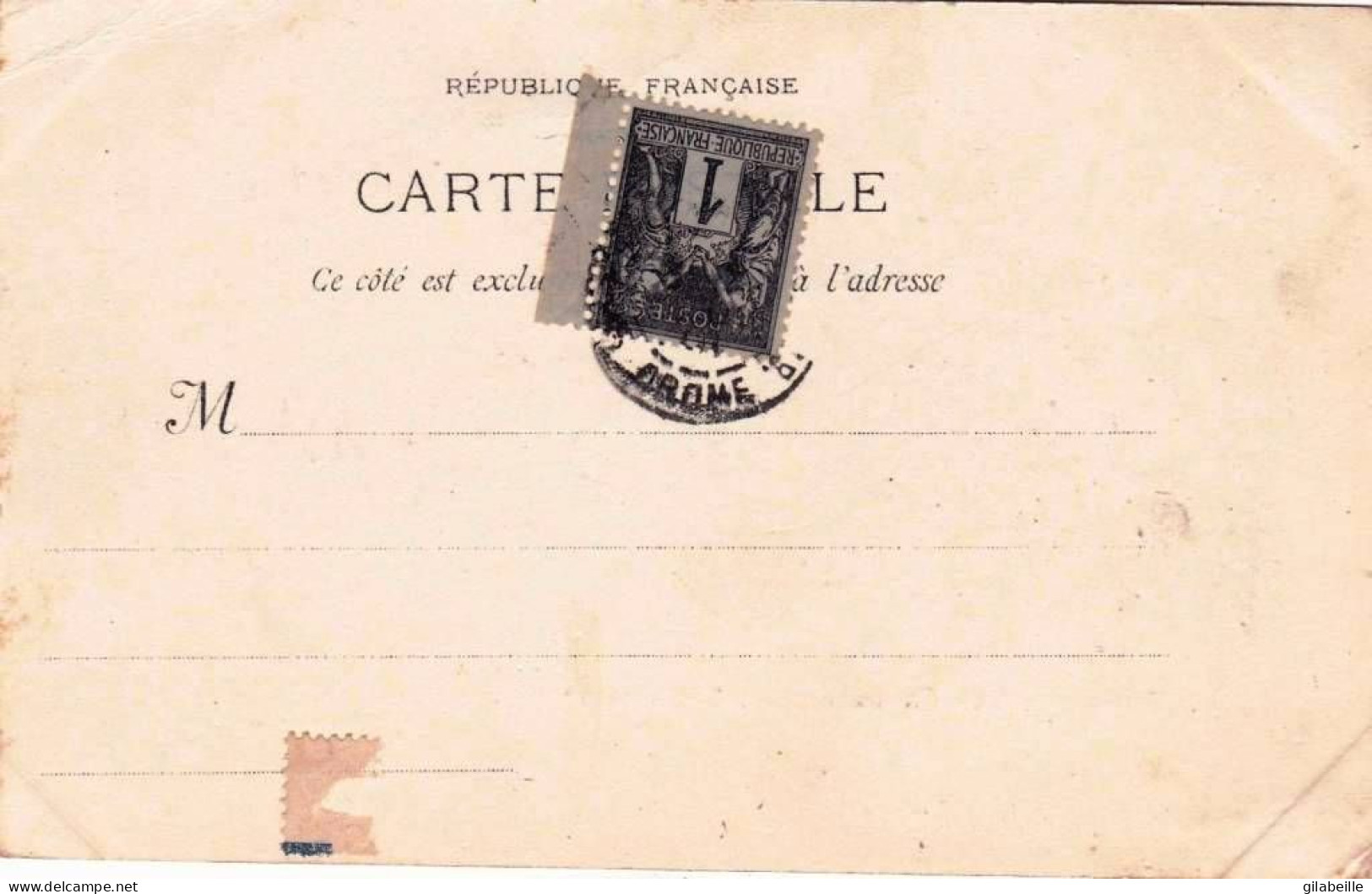 07  - Ardeche -  TOURNON - Vue Generale - Carte Precurseur 1901 - Tournon