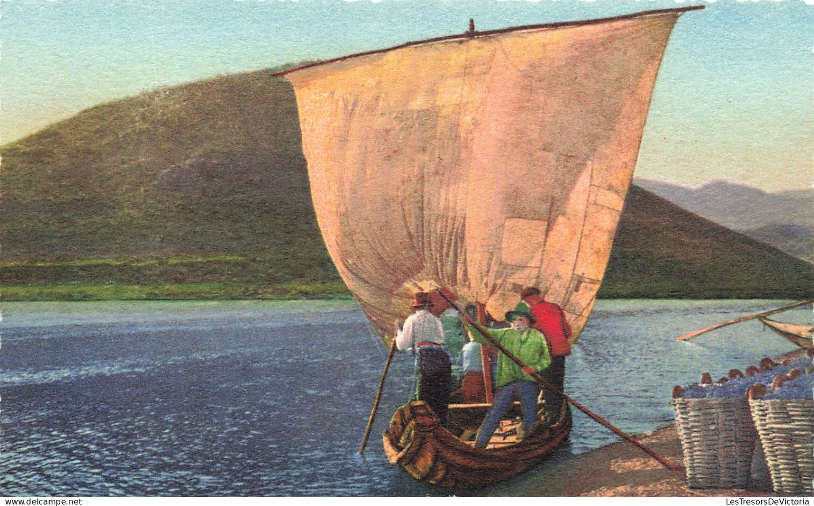 PEINTURES & TABLEAUX - Sailing-boat For Transporting Baskets Of Grapes - Carte Postale - Schilderijen