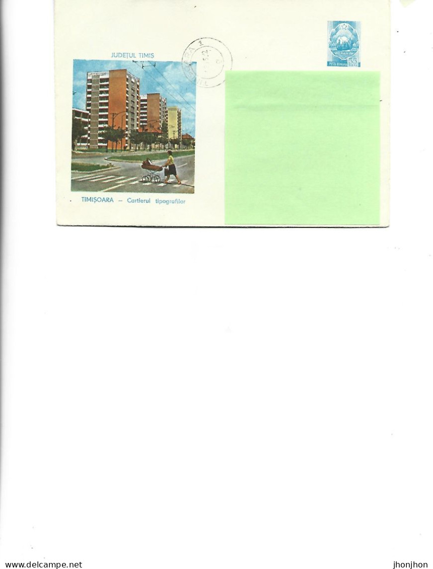 Romania - Post. St.cover Used 1973(1388) -  Timisoara - Printers' Quarter - Entiers Postaux