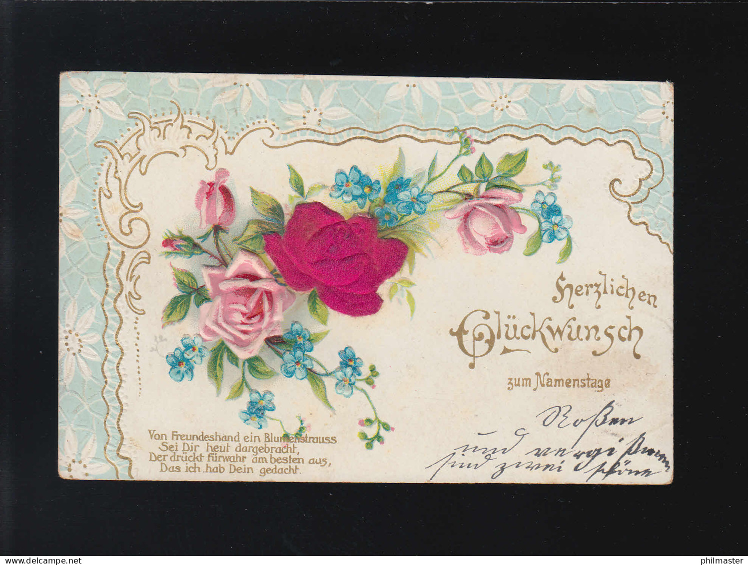 Von Freundeshand Ein Blumenstrauss,  Namenstag Königshof / Vorst 25.11.1903 - Sonstige & Ohne Zuordnung