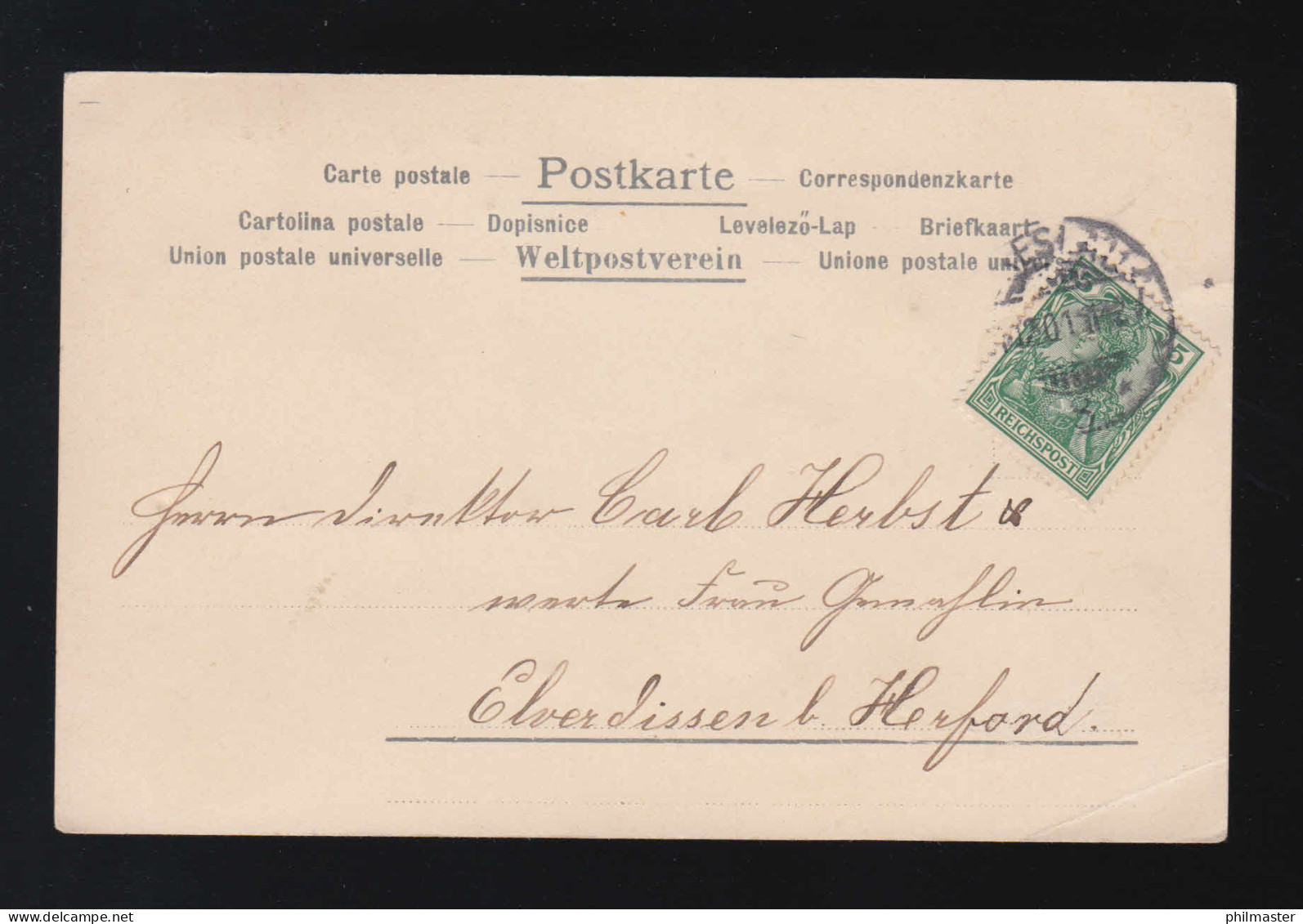 Dorfidylle Im Winter Neujahr, Frost Berge Schnee Goldverziert, Breslau1.1.1902 - Other & Unclassified