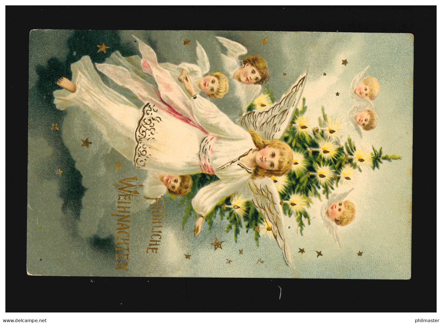 Weihnachten Fröhliche Engel Weihnachtsbaum Sterne, Spandau /Potsdam 25.12.1905 - Sonstige & Ohne Zuordnung