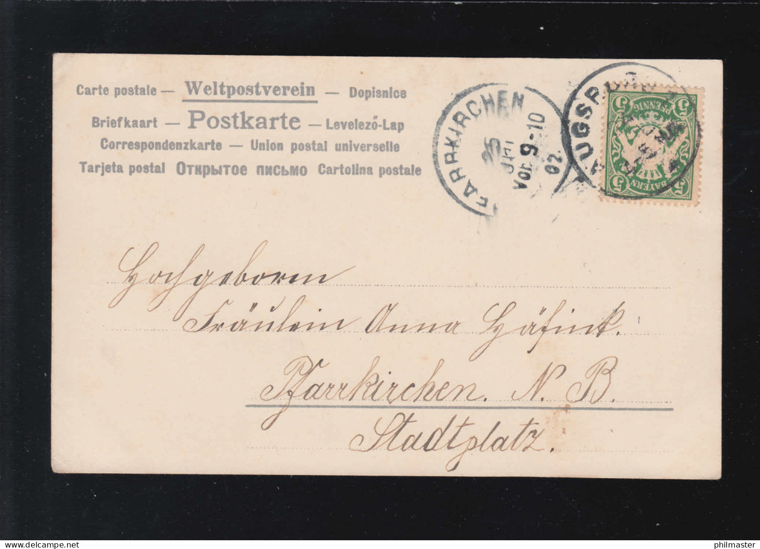 Namenstag Anna Herzlichen Glückwunsch Augsburg / Pfarrkirchen 24. + 25.07.1902 - Sonstige & Ohne Zuordnung