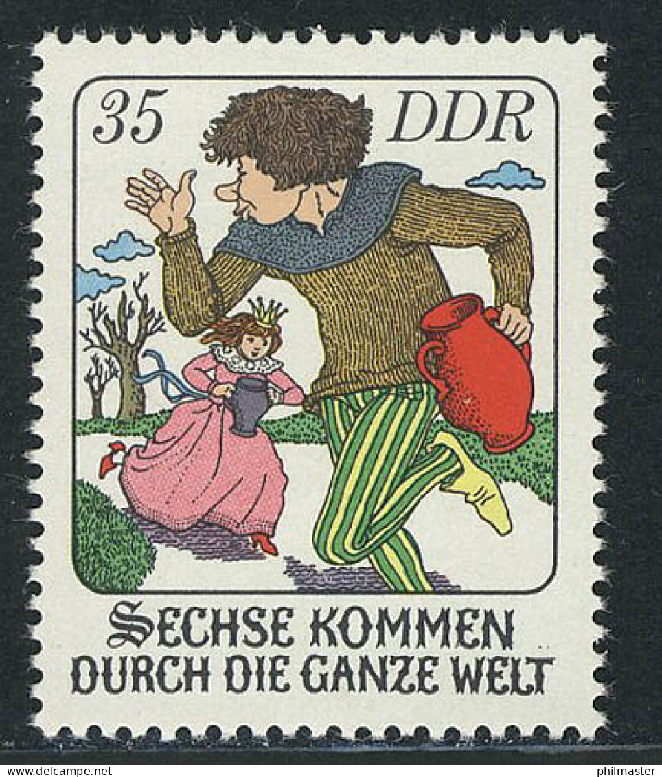 2285 Märchen Sechse Kommen Durch D. Ganze Welt 35 Pf ** - Unused Stamps