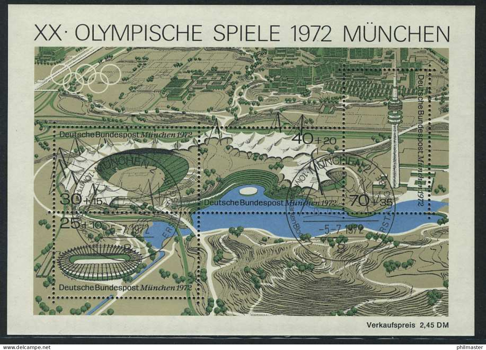 Block 7 Olympiapark 1972, ESSt München 5.7.1972 - Usati