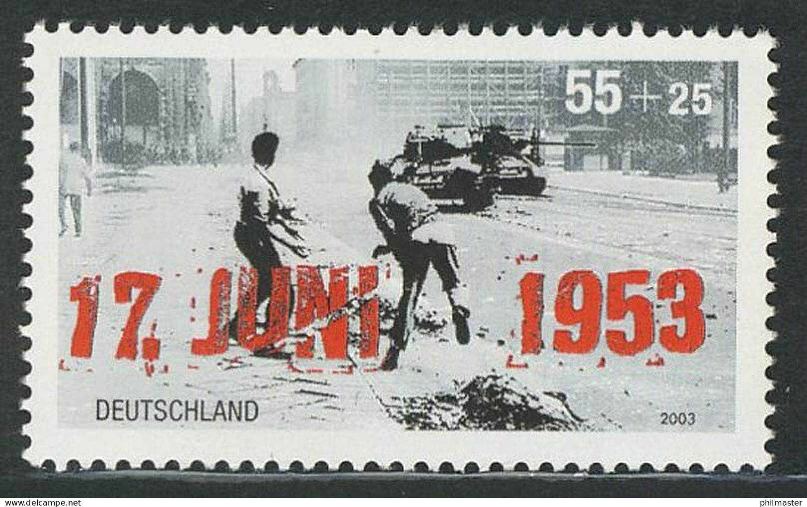 2342 Volksaufstand Am 17. Juni 1953: 10 Einzelmarken, Alle ** / MNH - Neufs