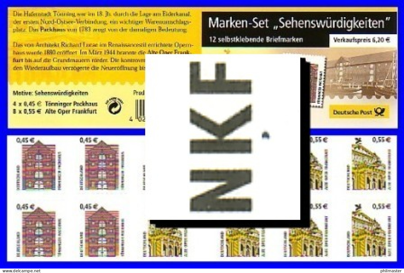 50aBI MH SWK 2002, PLF IV Fleck Unter K, Postfrisch - 2001-2010