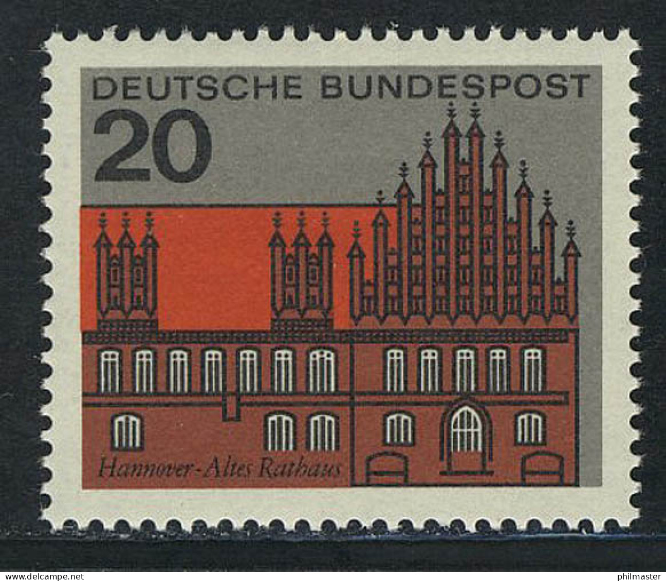 416 Hauptstädte 20 Pf Hannover ** Postfrisch - Unused Stamps