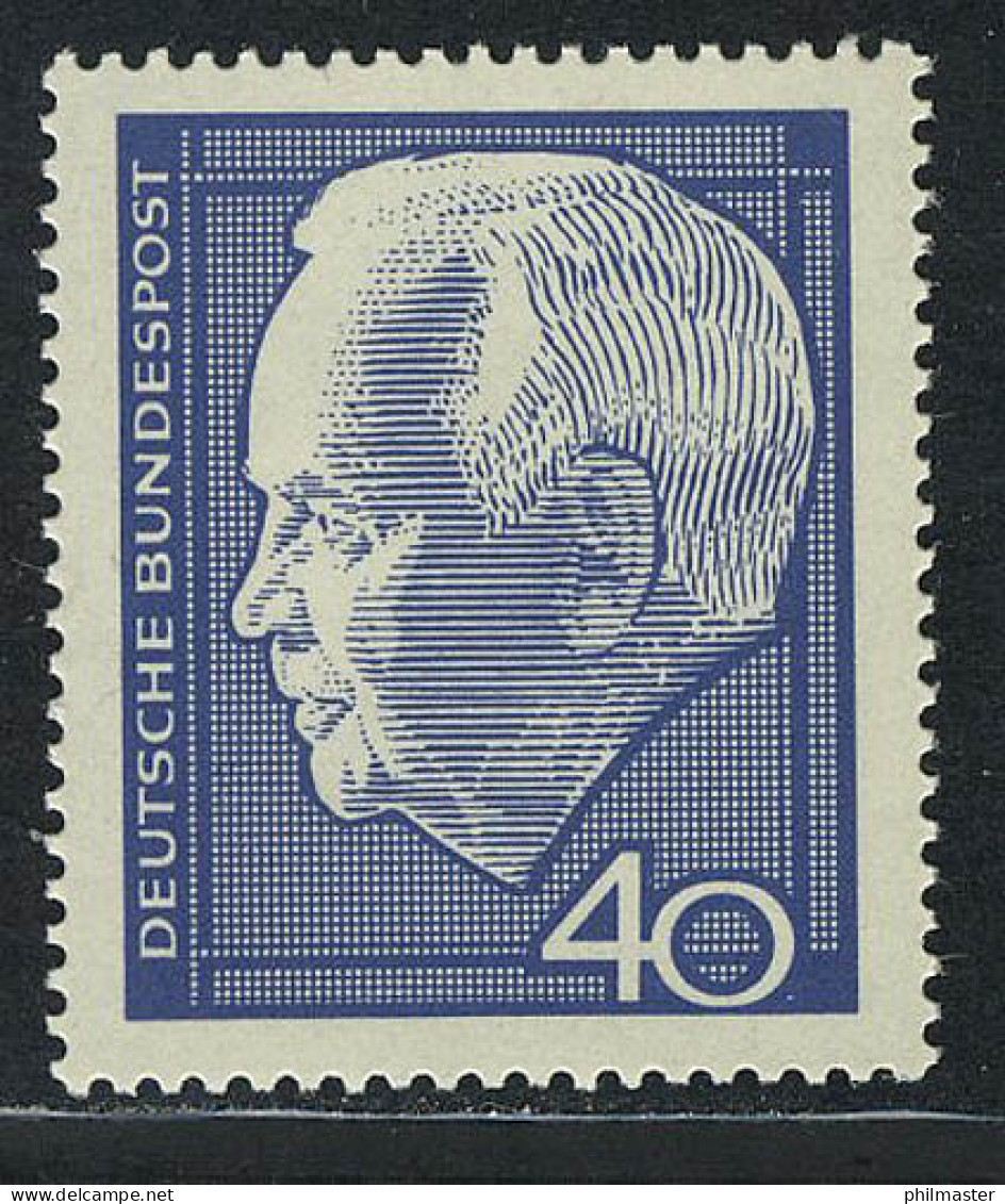 430 Heinrich Lübke 40 Pf ** Postfrisch - Unused Stamps