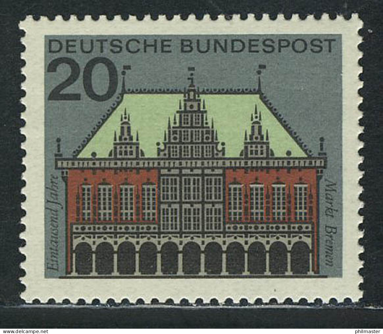 425 Hauptstädte 20 Pf Bremen ** Postfrisch - Unused Stamps