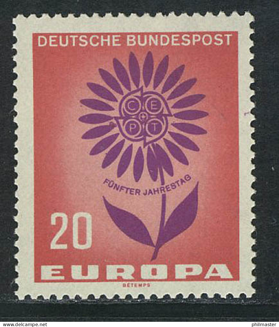 446 Europa 20 Pf Blume ** Postfrisch - Unused Stamps