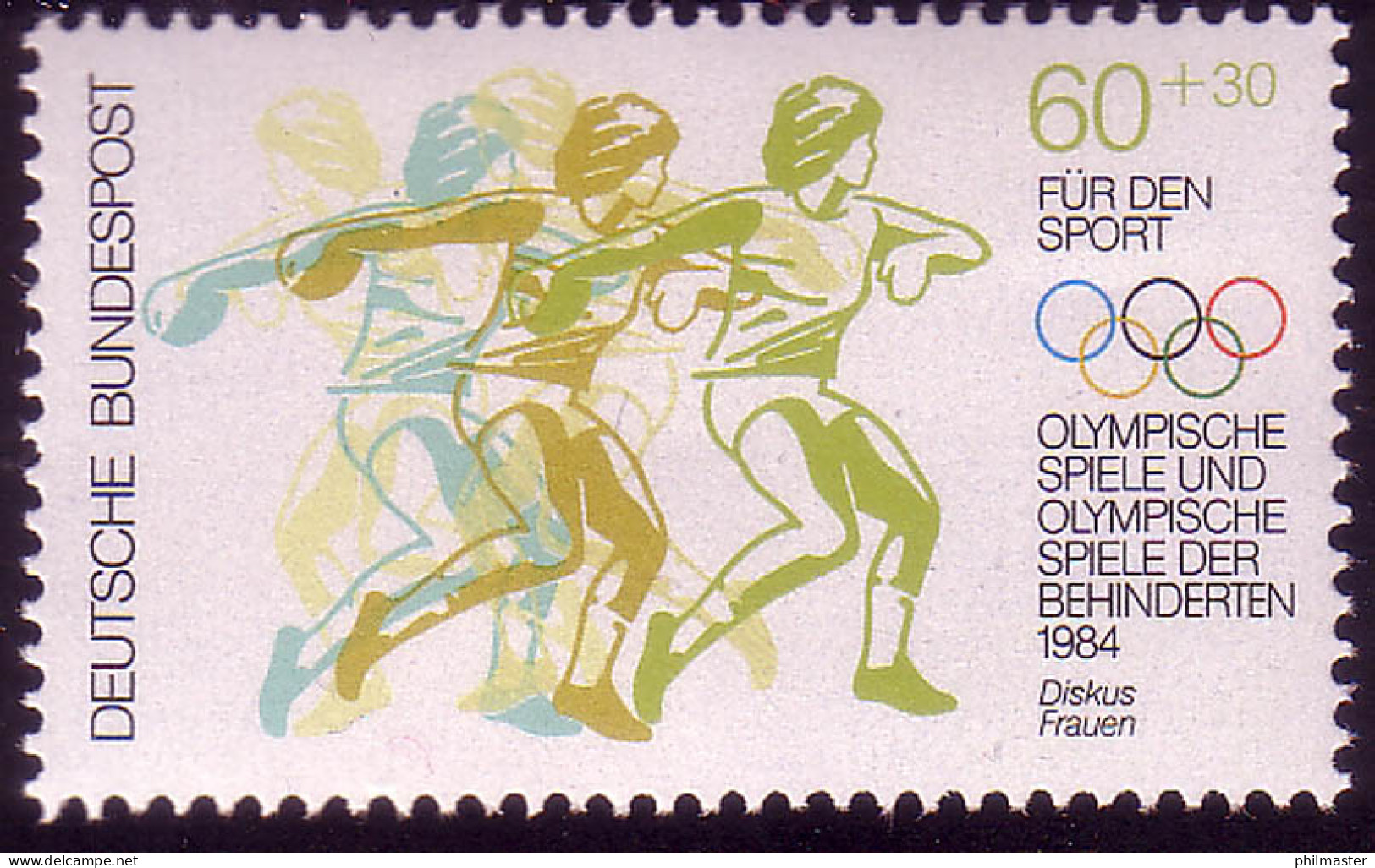 1206 Olympische Sommerspiele 60+30 Pf ** Postfrisch - Ongebruikt