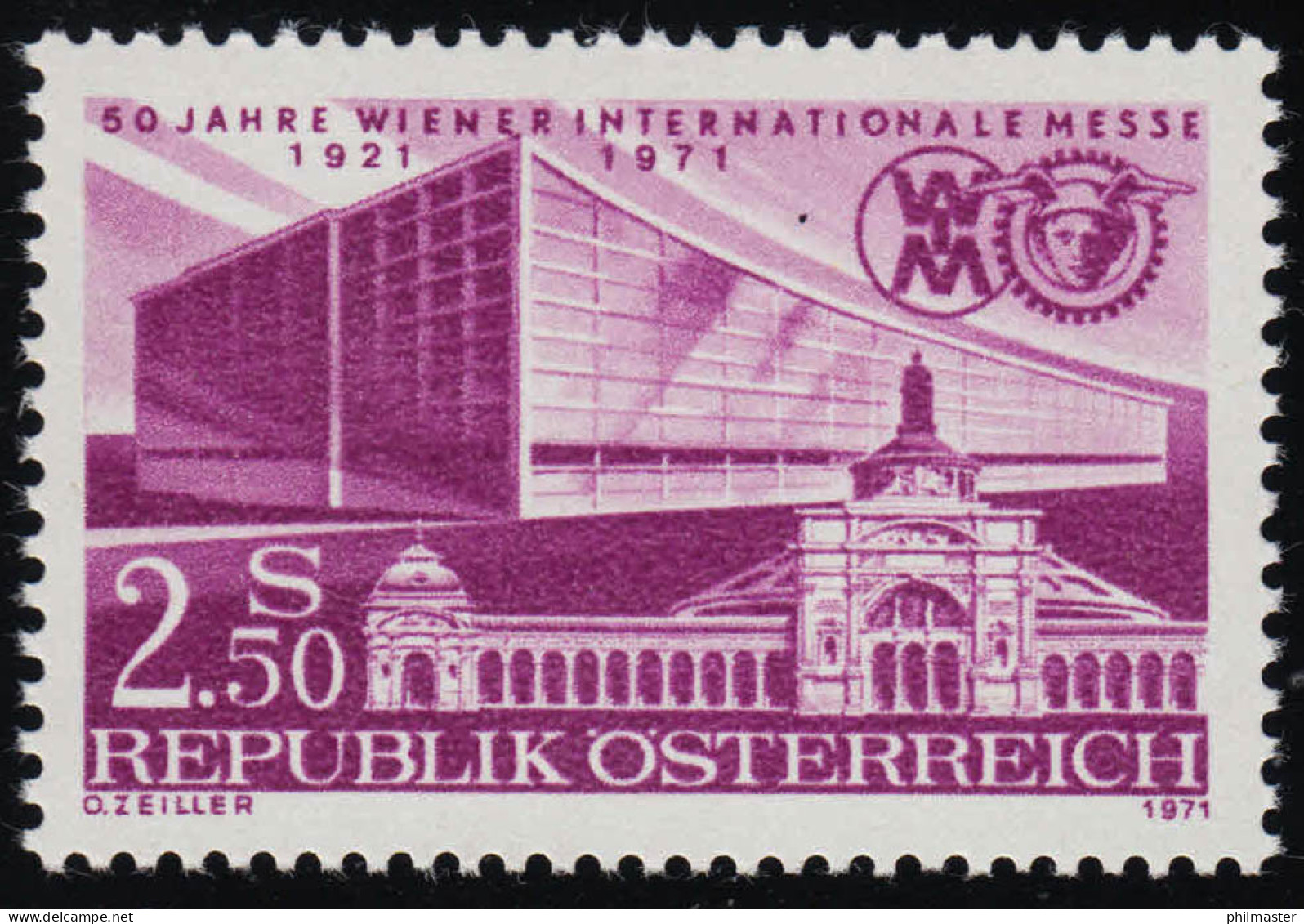 1368 Internatione Messe Wien, Jubiläumshalle, TA Rotunde, 2.50 S Postfrisch **  - Unused Stamps
