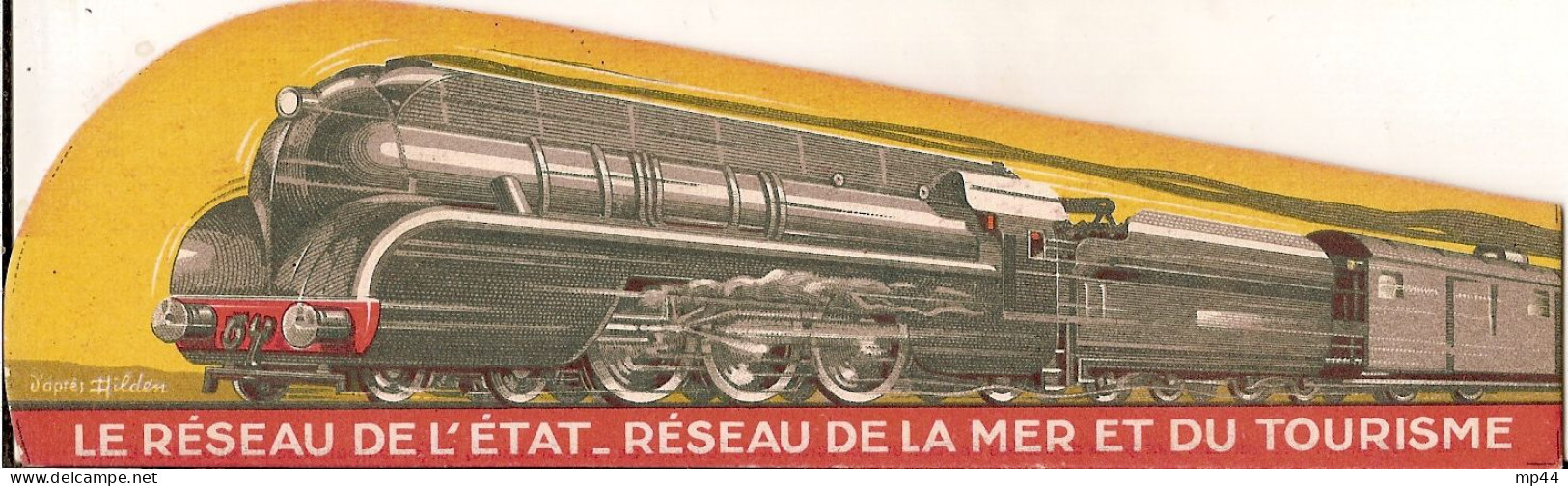 3K1 --- Marque-page Train Chemins De Fer De L'Etat Normandie Bretagne Sud-ouest - Marque-Pages