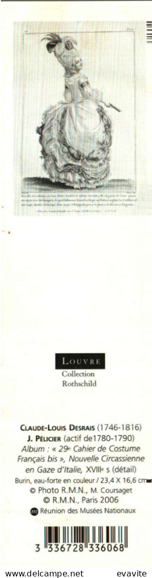 Marque-Pages  - Collection Rothschild  Claude-Louis Desrais  Nouvelle Circassienne En Gaze D'Italie - Marque-Pages
